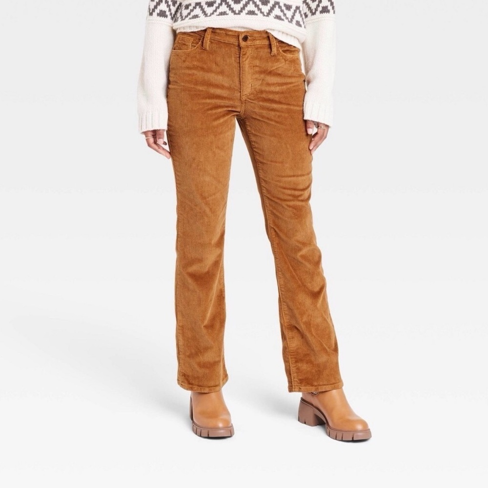 NWT Universal Thread Tan Corduroy Boot Cut Pants